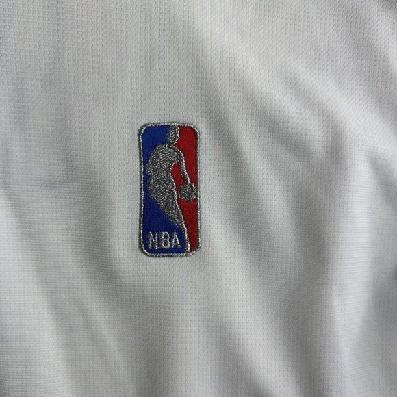Vintage Y2K NIKE TEAM NBA LOGO Quarter Zip Pullover Sweatshirt Men Size XL White - Picture 4 of 10